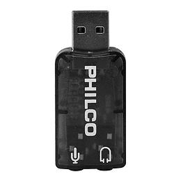 Tarjeta de sonido USB stereo PHILCO MAC/PC