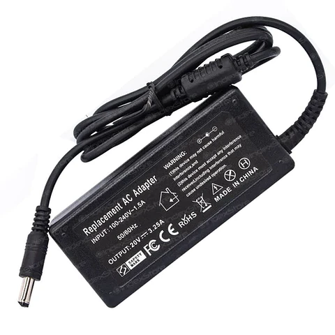 Cargador notebook Lenovo 20v 3.25A 5x5x2.5mm