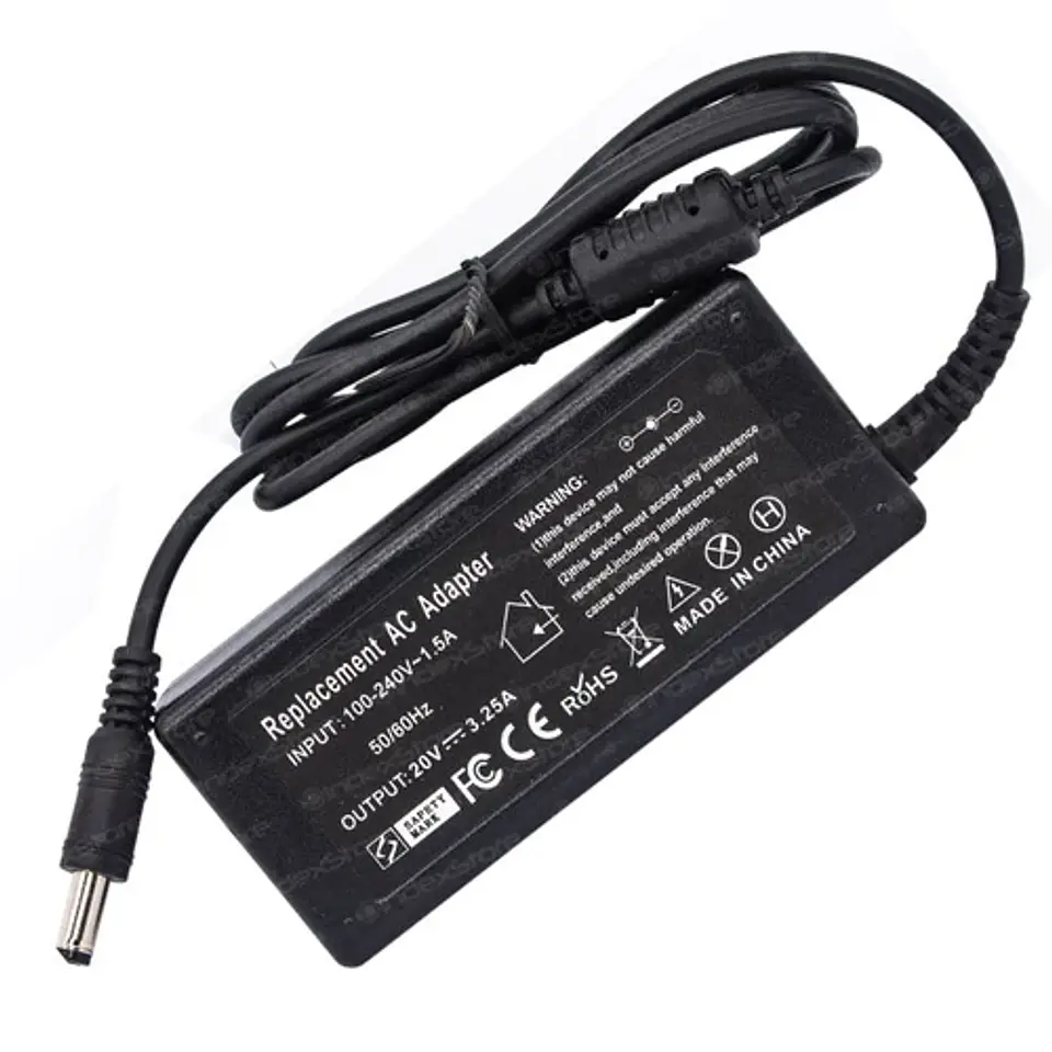 Cargador notebook Lenovo 20v 3.25A 5x5x2.5mm 1