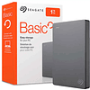 1TB Disco duro externo SEAGATE Basic USB 3.0 negro