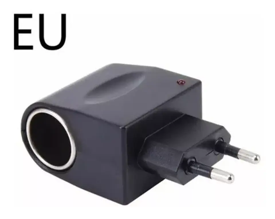 ADAPTADOR CONVERSOR 220V AC 12V DC CONECTOR ENCENDEDOR AUTO 2