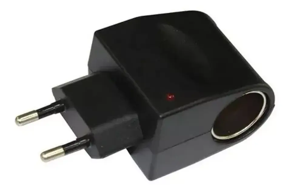 ADAPTADOR CONVERSOR 220V AC 12V DC CONECTOR ENCENDEDOR AUTO 3