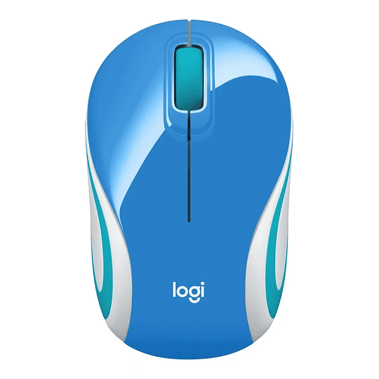 Mouse Mini Logitech Inalambrico M187 Refresh Azul