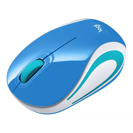 Mouse Mini Logitech Inalambrico M187 Refresh Azul