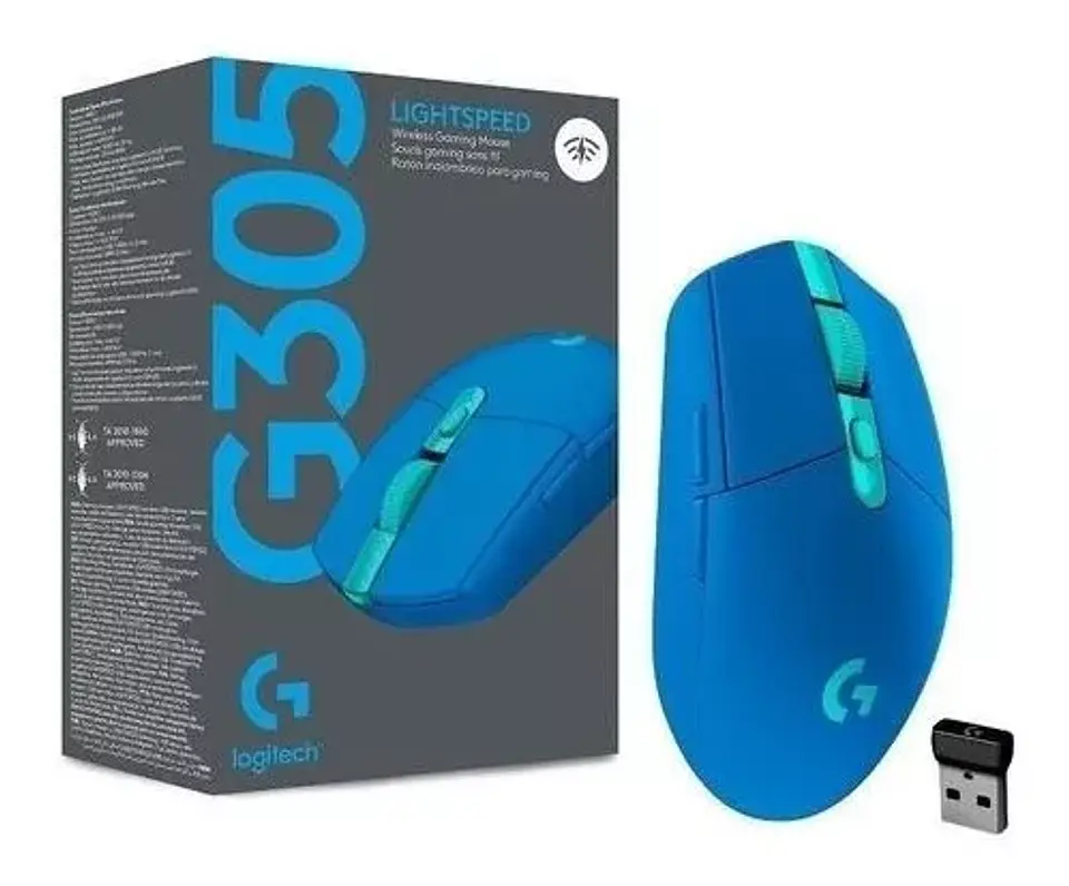 Mouse gamer inalámbrico Logitech lightspeed G305 Azul 3