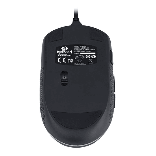 Mouse gamer Redragon Invader M719-RGB negro