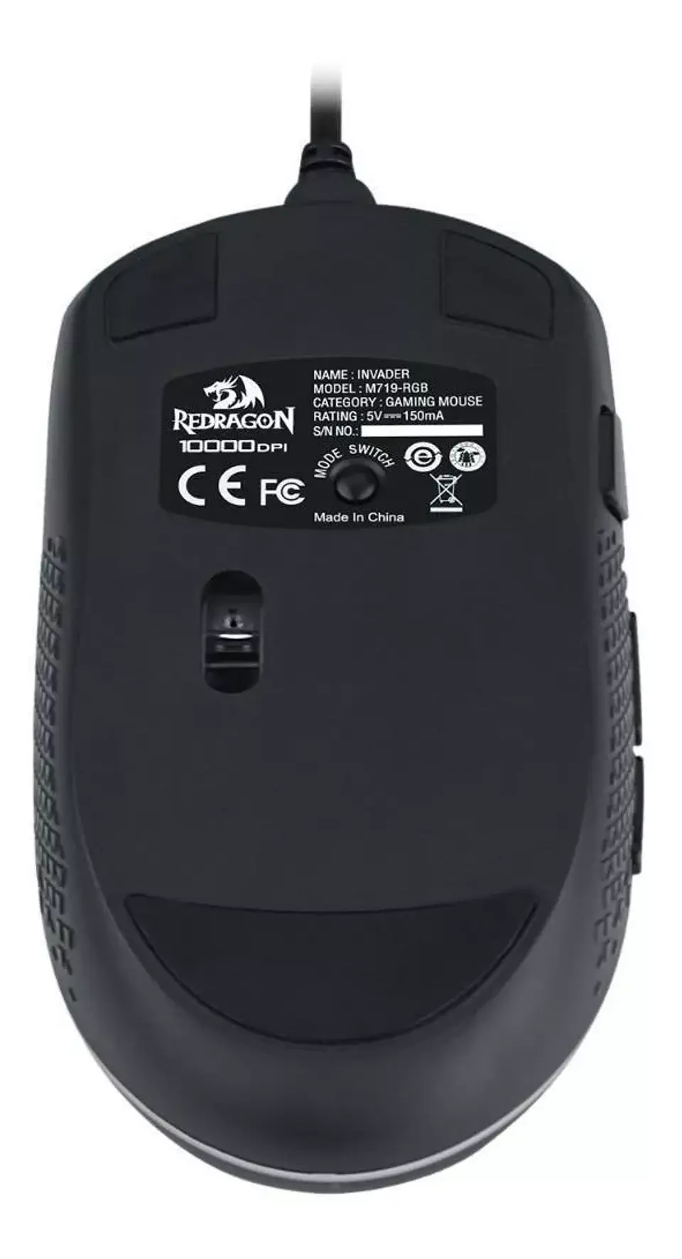 Mouse gamer Redragon Invader M719-RGB negro 4