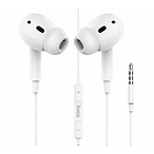 Audifono con cable manos libre USB-C HOCO blanco 1