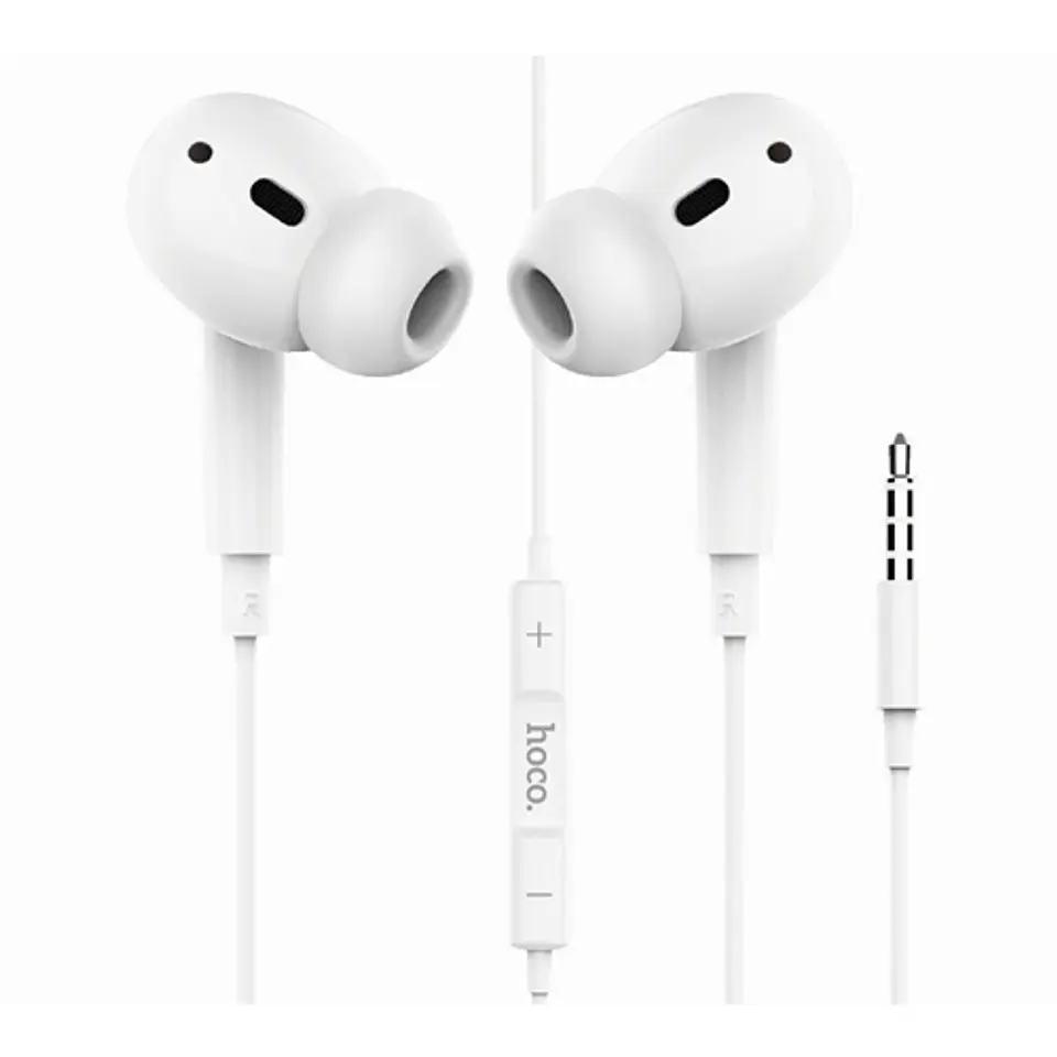 Audifono con cable manos libre USB-C HOCO blanco 1