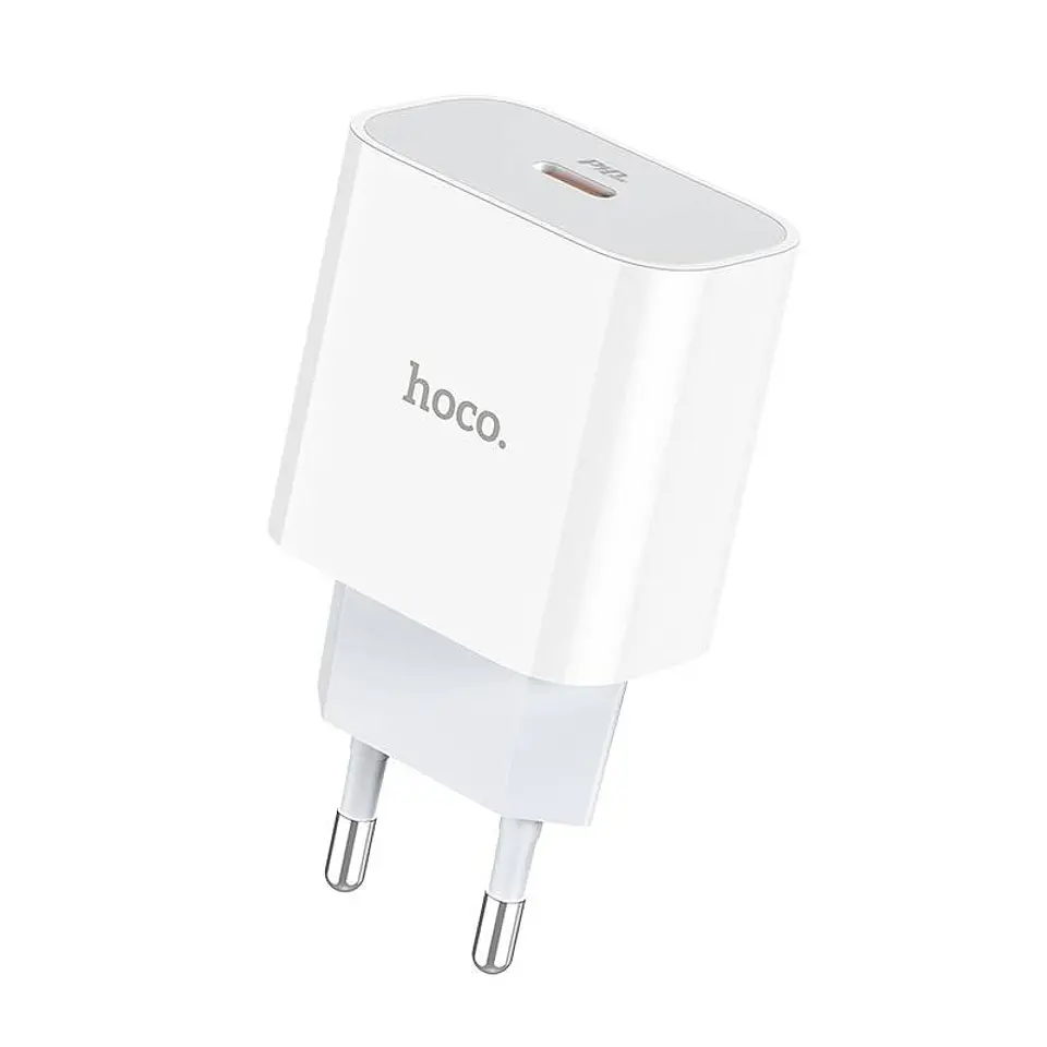 Cargador Adaptador a Corriente PD USB-C 20w C76A Plus para iPhone - Hoco 1