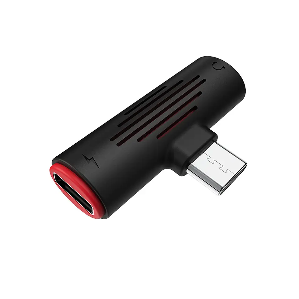 Conversor de audio USB-C a USB-C y jack de 3.5 mm BV8 4