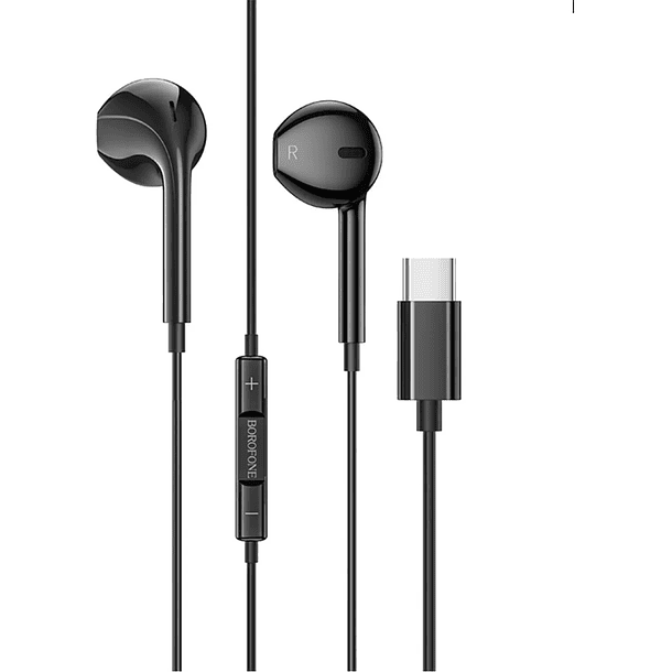 Audifono Manos libres tipo C negro BM60 Borofone 1