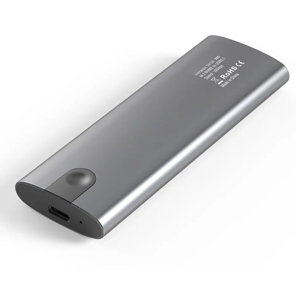 Cofre para disco duro dual NVME/NGFF USB-C 3.1 2