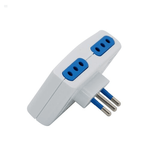 Enchufe cuadruple 2P + T 10A 250V BLANCO PHILCO 1