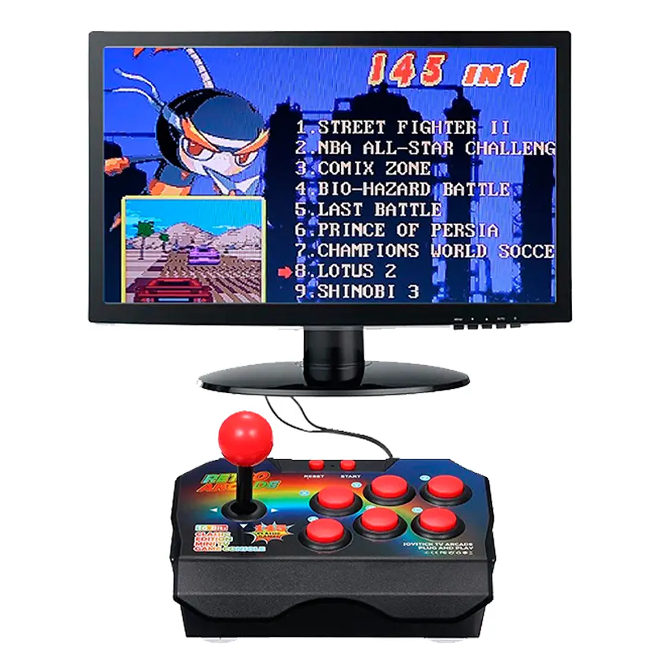Consola retro tipo JOYPAD sobremesa ultra 145 juegos 4