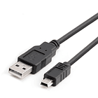 Cable USB 2.0 a mini USB 5 pines 0.5 metros 1