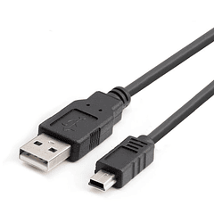 Cable USB 2.0 a mini USB 5 pines 0.5 metros
