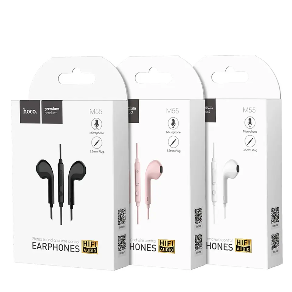 Audifono con cable manos libre HOCO M55 Blanco 3