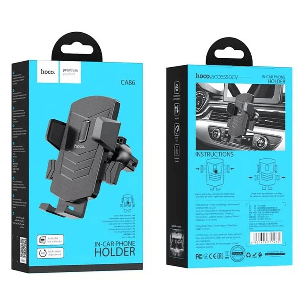 Soporte de Teléfono Para Auto Rejilla de Aire CA86 3