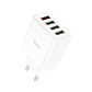 Cargador Hoco C102A 18w QC3.0 4 Puertos Blanco - Miniatura 1
