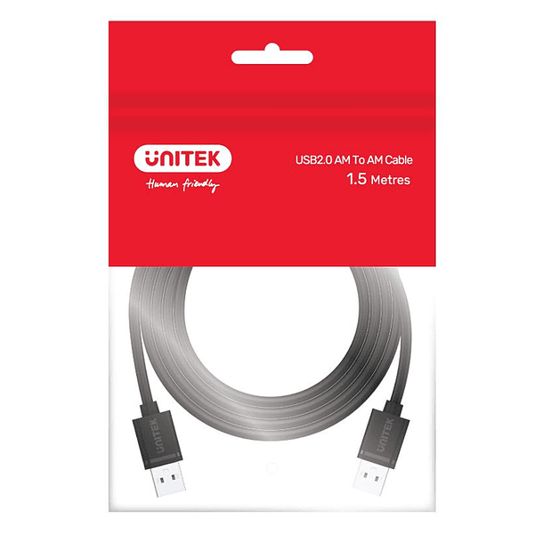 Cable USB macho a macho 2.0 extension 1.5 metros 3