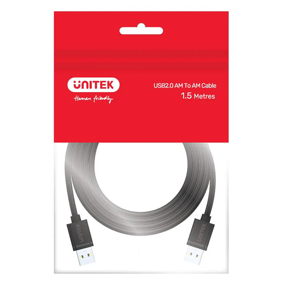 Cable USB macho a macho 2.0 extension 1.5 metros 3