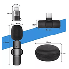 2 micrófonos Inalámbricos Solapa Lavalier USB-C y Lightning 2