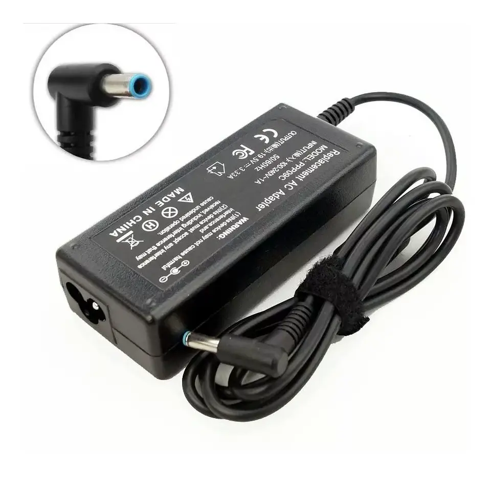 Cargador de notebook HP 19.5v 3.33a 4.5*3mm PIN AZUL  1