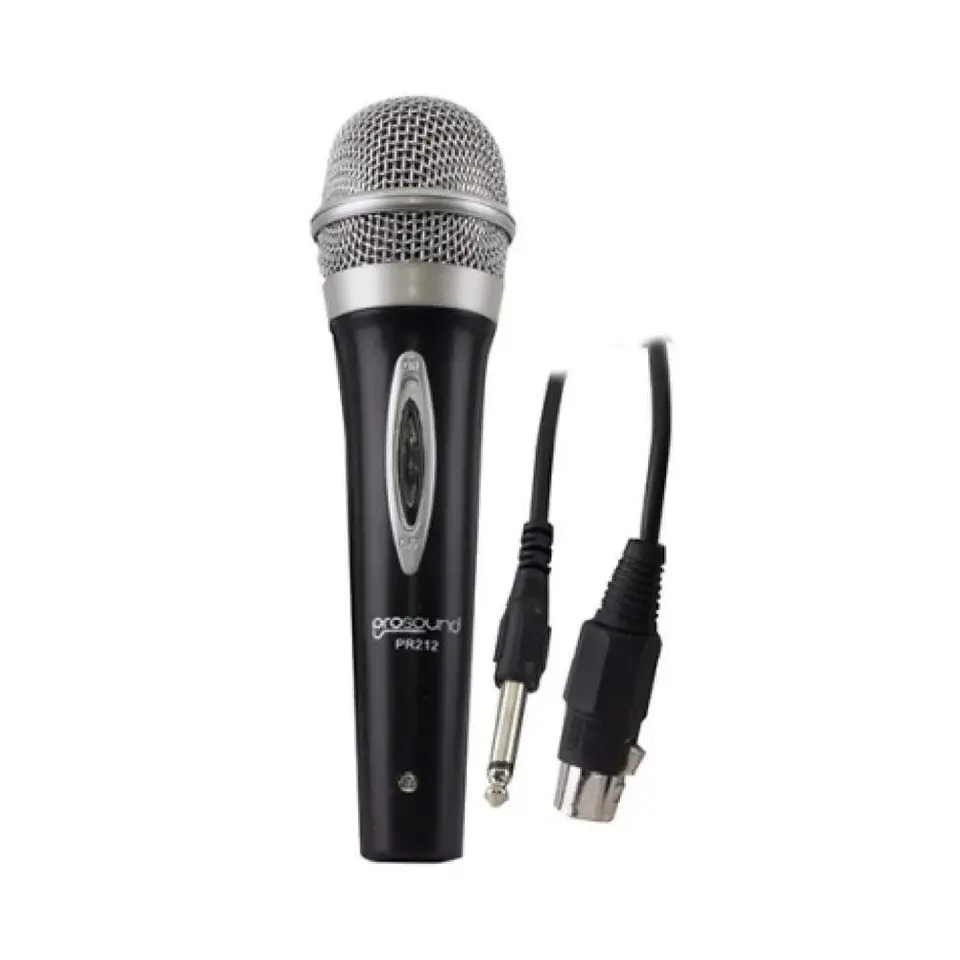 Microfono karaoke color metalizado PR-212 unidireccional 1