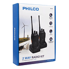 Kit Par Radiotransmisores Portatil Incluye Manos Libres 3