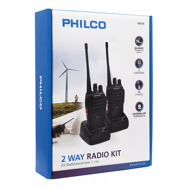 Kit Par Radiotransmisores Portatil Incluye Manos Libres 3