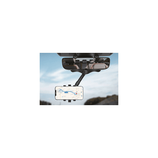 Soporte Universal de Auto Para Telefono y Espejo Retrovisor 3