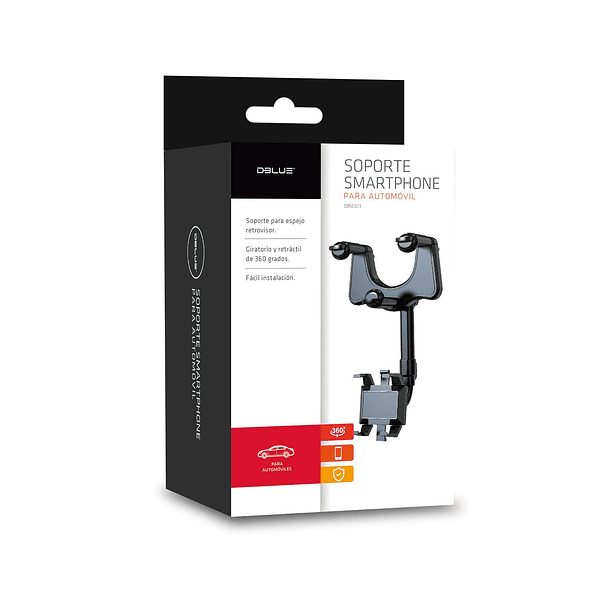 Soporte Universal de Auto Para Telefono y Espejo Retrovisor 4