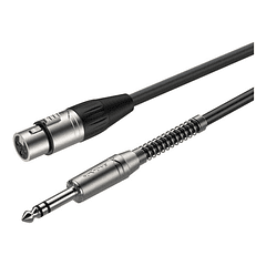 Cable de microfono de canon xlr hembra a plug 6.35 macho