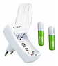 Cargador con 2 pilas AAA 1200mAh Recargables 1,2v - Miniatura 1