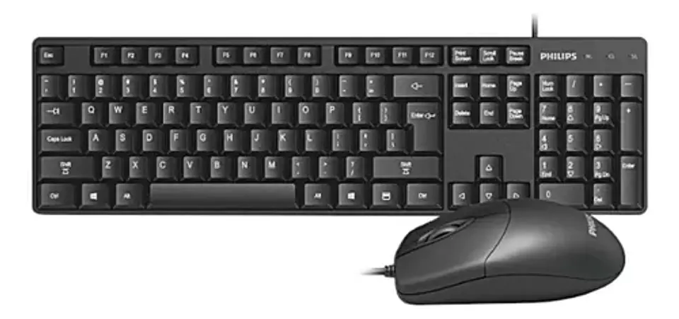 Combo telcado + mouse alambrico PHILIPS MOD C254 1
