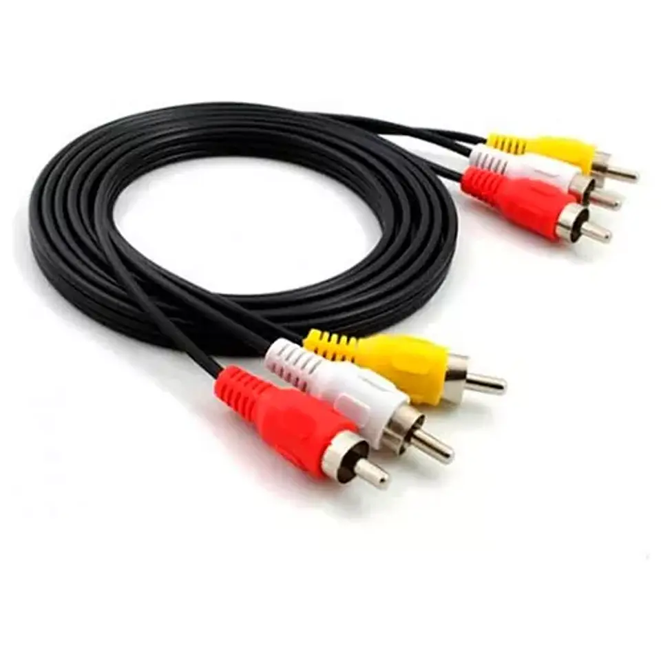 Cable de audio y video 3RCA a 3RCA 1.8M 1