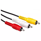 Cable de audio y video 3RCA a 3RCA 1.8M 2
