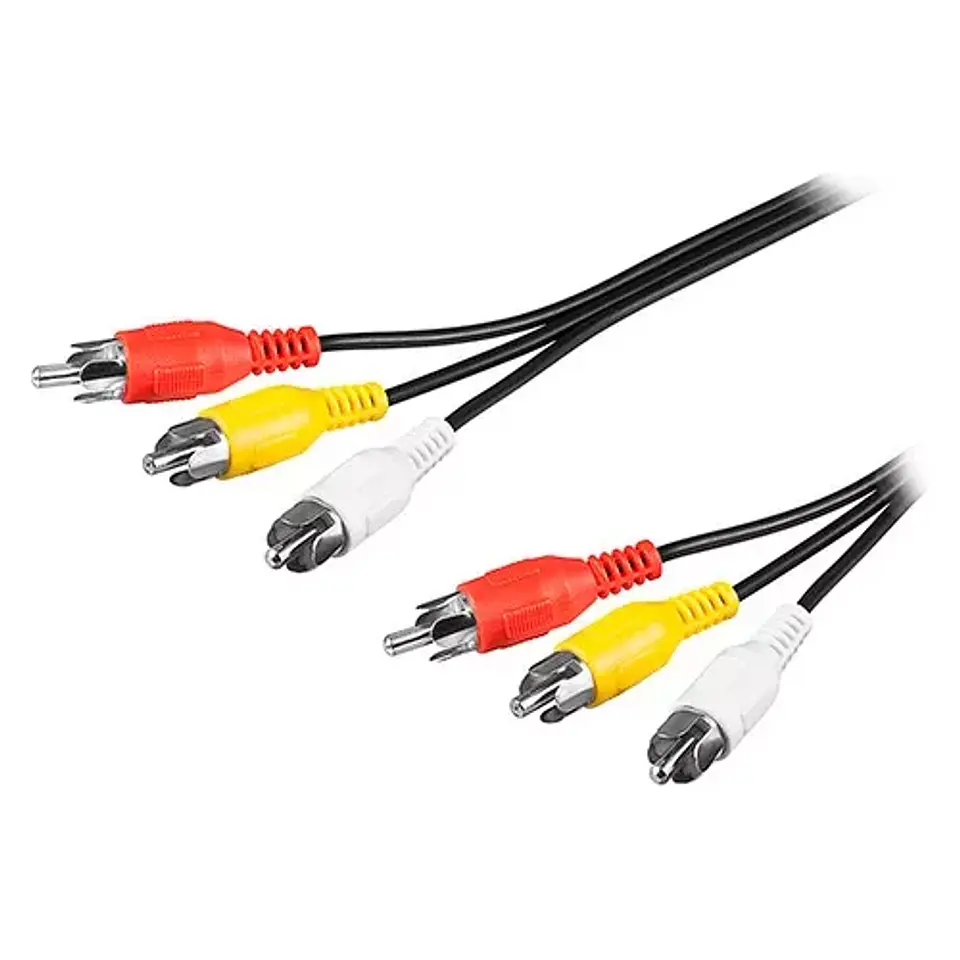 Cable de audio y video 3RCA a 3RCA 1.8M 3