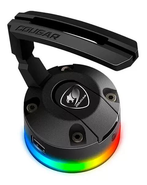Soporte de mouse COUGAR BUNGEE bunker RGB HUB USB