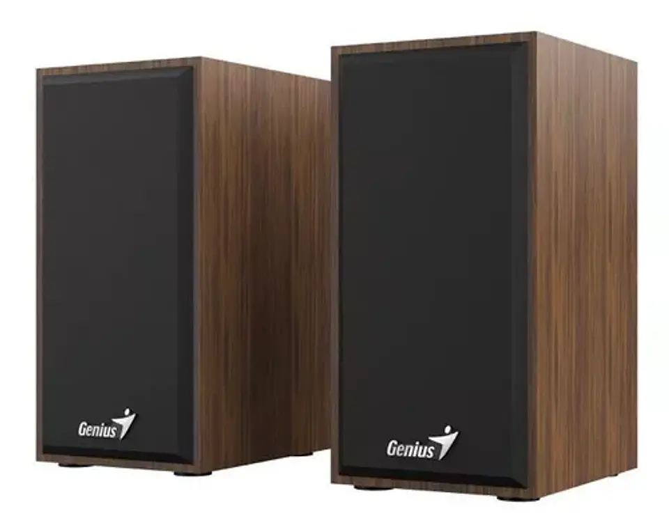 Parlante PC usb 2.0 de madera Genius SP-HF180 1