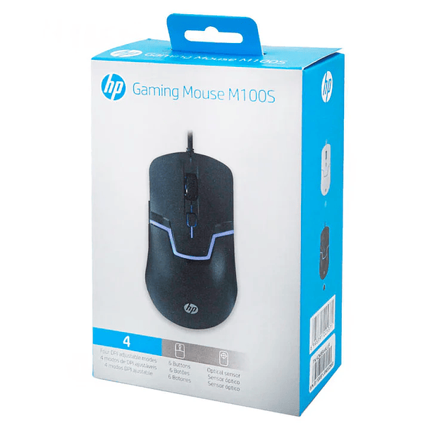 Mouse gamer de juego HP M100 negro 3