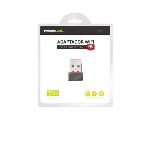 ADAPTADOR WIFI TECNOLAB USB 2.0 150 MBPS TL118 4