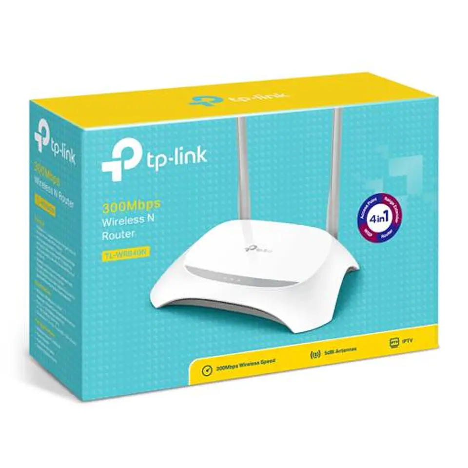 Router Inalámbrico TP-Link TL-WR840N, N 300Mbps 4