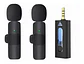 2 Micrófonos Lavalier Solapa Inalámbrico 3.5mm Celular K35 - Miniatura 1