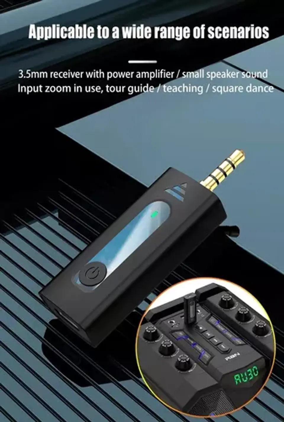 2 Micrófonos Lavalier Solapa Inalámbrico 3.5mm Celular K35 6