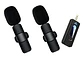 2 Micrófonos Lavalier Solapa Inalámbrico 3.5mm Celular K35 - Miniatura 2