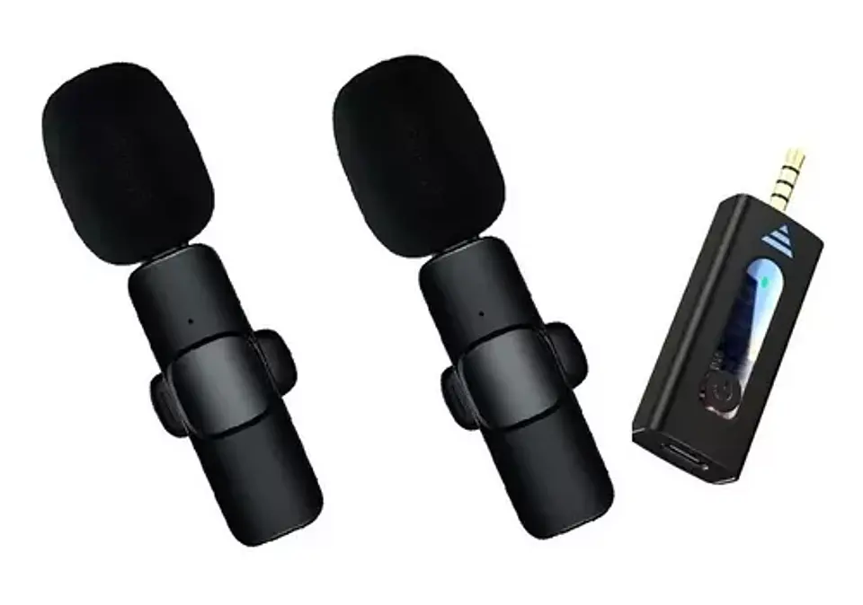 2 Micrófonos Lavalier Solapa Inalámbrico 3.5mm Celular K35 2