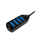 Alargador extension electrica multiple 4 entradas 5M Negro  - Miniatura 2
