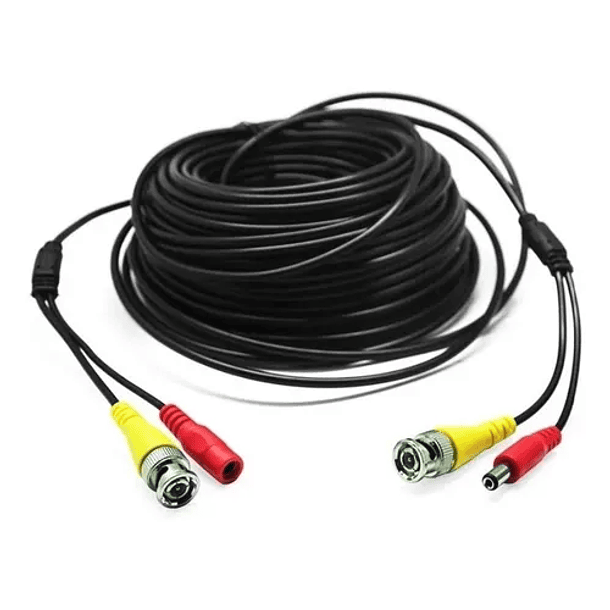Cable Para Camara Vigilancia Video Y Poder 40M